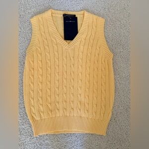 Brandy Melville Yellow Cable Knit Tank Top